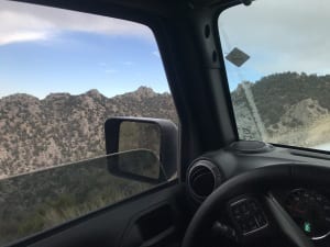 4x4 Driving Up the Mountains on Coyote Valley Road, Inyo National Forest