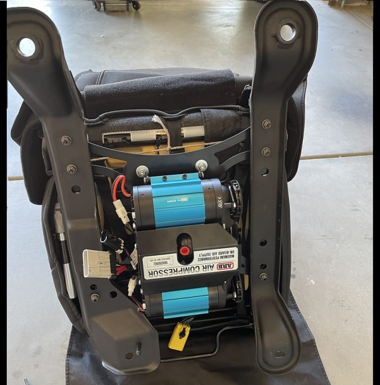 ARB Twin Compressor Install Under Jeep Wrangler JK Passenger Seat