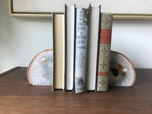 Agate Geode Bookends