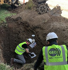 Backfill Soil Compaction Testing During Contaminated Soil Excavation