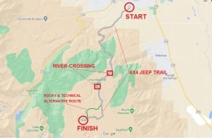Coyote Flat 4x4 Trail Map - By Geo Forward