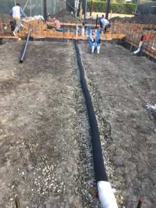 Constructing a Methane Mitigation and De-Watering Pipe