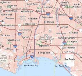 Geology of Long Beach, California. USGS Map 7.5 Minute Long Beach, CA Quadrangle