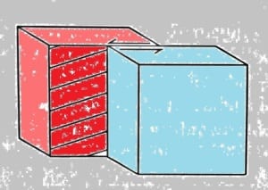 Block Diagram of a Left-Lateral Strike-Slip Fault or Left-Lateral Transform Fault