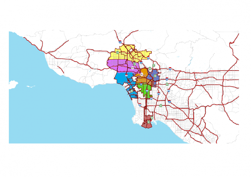 Los Angeles Methane Zones Map