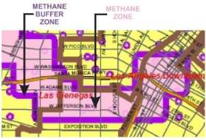 Methane Buffer Zone Los Angeles