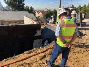 Methane Inspection During Construction by an LADBS Methane Deputy Inspector