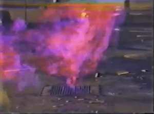Methane Soil Gas on Fire in Storm Drain - Los Angeles 1985