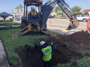 Percolation Test Excavation Pit - Photo by AAK Geo Forward