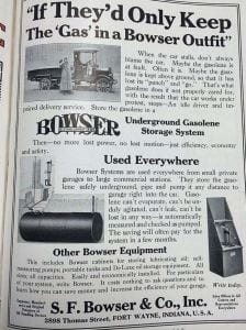 S.F. Bowser & Co. Advertisement, circa 1920