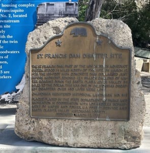 Saint Francis Dam Monument at LADWP Power House #2