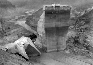 Photo of the St. Francis Dam Disaster Site - Photo Courtesy Of: The City of Santa Clarita