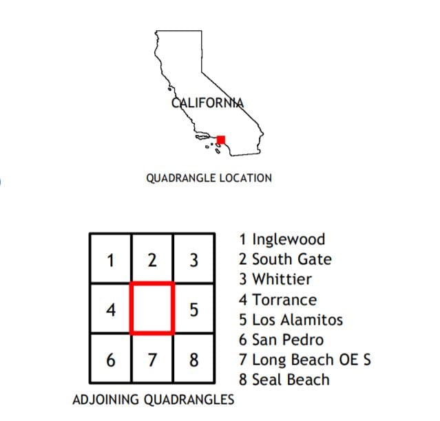 USGS 7.5 Minute Long Beach, CA Quadrangle 2018 Topo Map